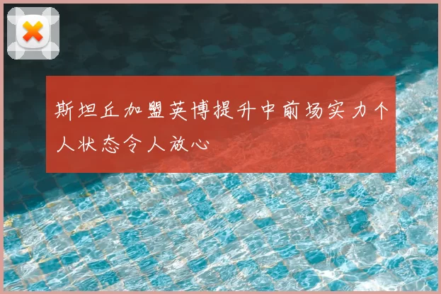 斯坦丘加盟英博提升中前场实力个人状态令人放心