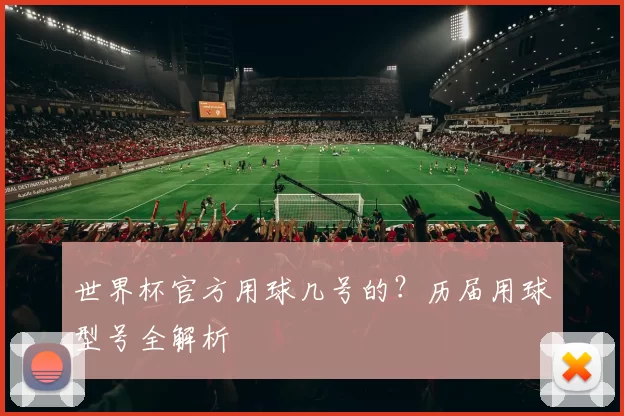 世界杯官方用球几号的?历届用球型号全解析