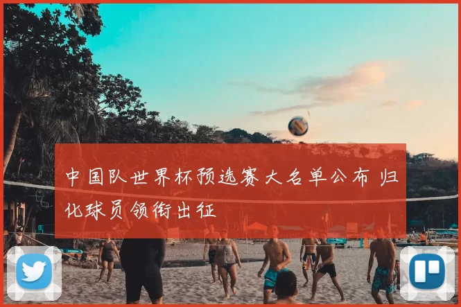 中国队世界杯预选赛大名单公布 归化球员领衔出征