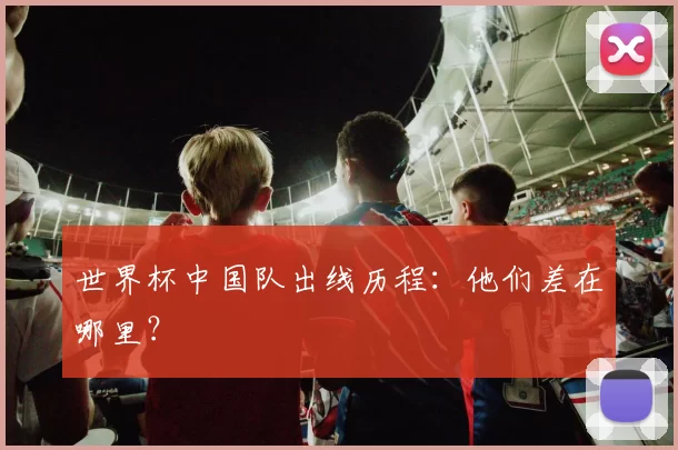 世界杯中国队出线历程:他们差在哪里?