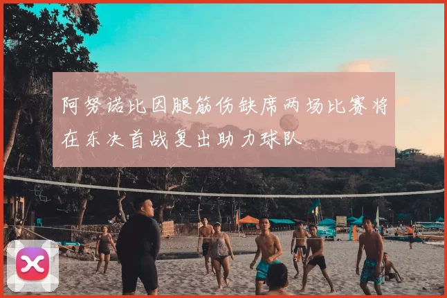 阿努诺比因腿筋伤缺席两场比赛将在东决首战复出助力球队